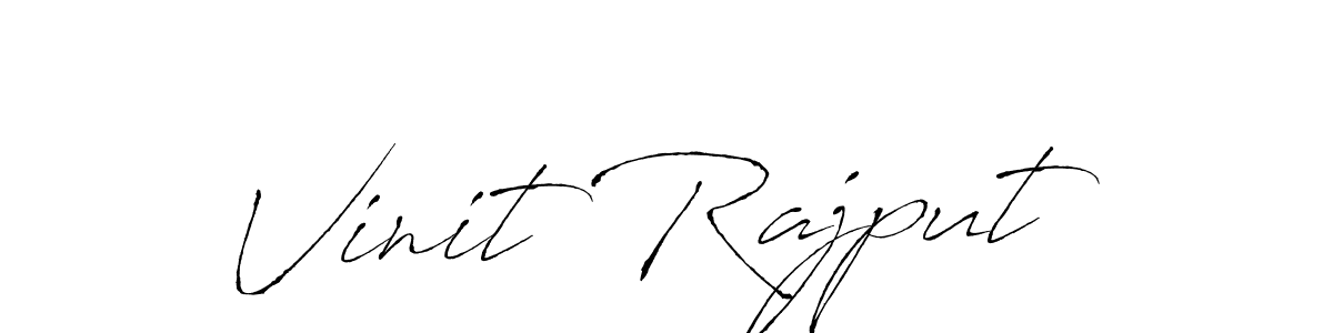 Vinit Rajput stylish signature style. Best Handwritten Sign (Antro_Vectra) for my name. Handwritten Signature Collection Ideas for my name Vinit Rajput. Vinit Rajput signature style 6 images and pictures png