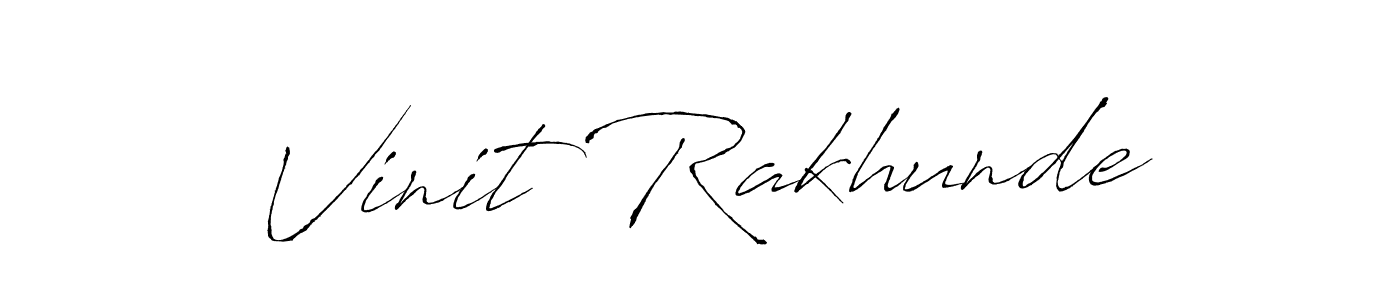 It looks lik you need a new signature style for name Vinit Rakhunde. Design unique handwritten (Antro_Vectra) signature with our free signature maker in just a few clicks. Vinit Rakhunde signature style 6 images and pictures png