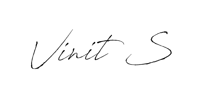 Similarly Antro_Vectra is the best handwritten signature design. Signature creator online .You can use it as an online autograph creator for name Vinit S. Vinit S signature style 6 images and pictures png