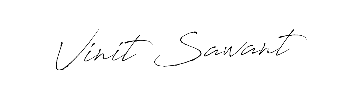 Make a beautiful signature design for name Vinit Sawant. With this signature (Antro_Vectra) style, you can create a handwritten signature for free. Vinit Sawant signature style 6 images and pictures png