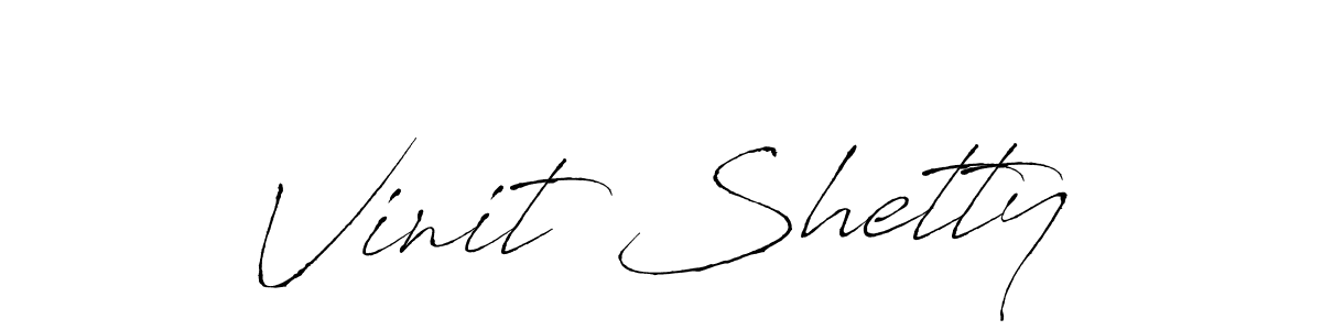 The best way (Antro_Vectra) to make a short signature is to pick only two or three words in your name. The name Vinit Shetty include a total of six letters. For converting this name. Vinit Shetty signature style 6 images and pictures png