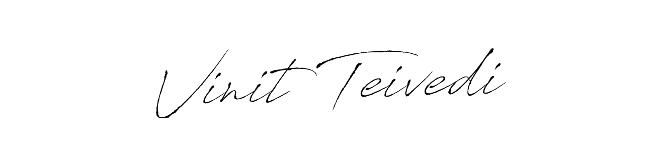 The best way (Antro_Vectra) to make a short signature is to pick only two or three words in your name. The name Vinit Teivedi include a total of six letters. For converting this name. Vinit Teivedi signature style 6 images and pictures png