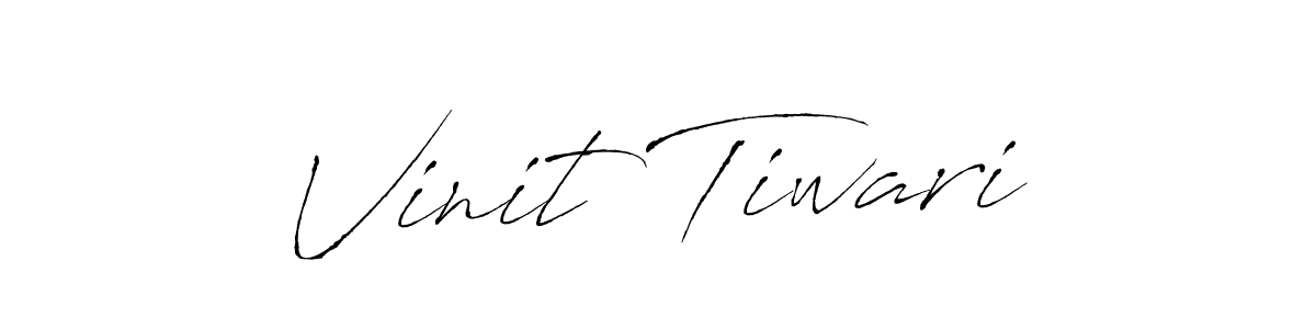 Create a beautiful signature design for name Vinit Tiwari. With this signature (Antro_Vectra) fonts, you can make a handwritten signature for free. Vinit Tiwari signature style 6 images and pictures png