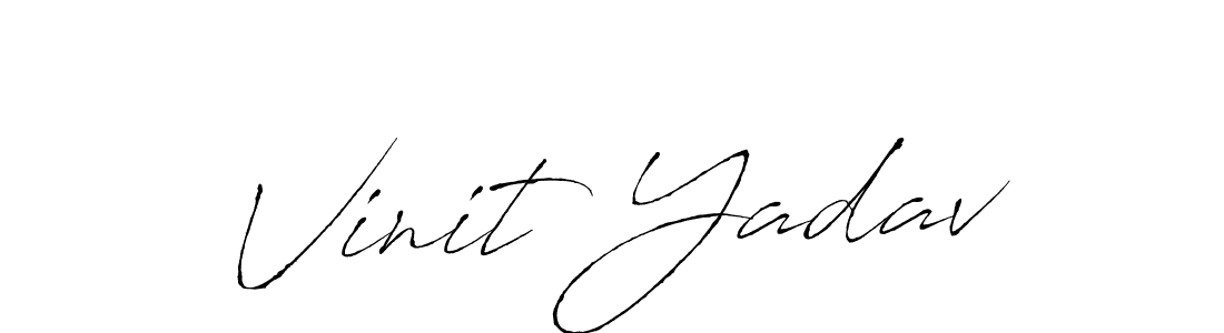 How to make Vinit Yadav name signature. Use Antro_Vectra style for creating short signs online. This is the latest handwritten sign. Vinit Yadav signature style 6 images and pictures png