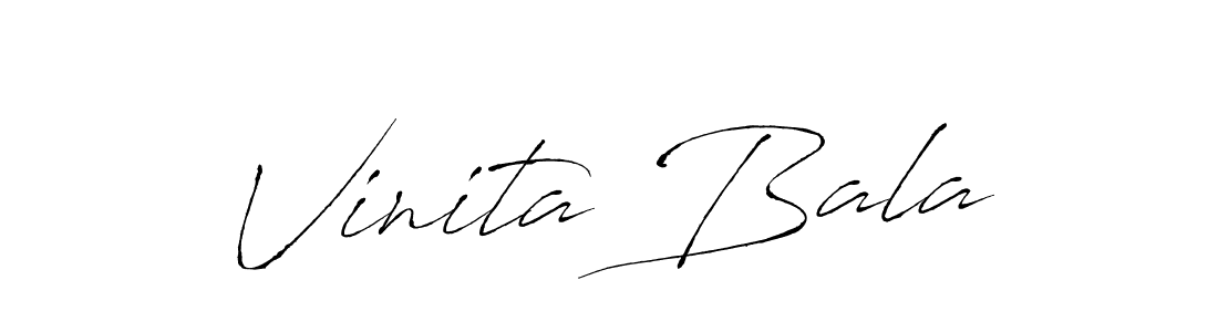 How to make Vinita Bala signature? Antro_Vectra is a professional autograph style. Create handwritten signature for Vinita Bala name. Vinita Bala signature style 6 images and pictures png