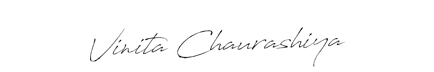 The best way (Antro_Vectra) to make a short signature is to pick only two or three words in your name. The name Vinita Chaurashiya include a total of six letters. For converting this name. Vinita Chaurashiya signature style 6 images and pictures png