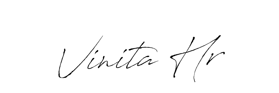 Also we have Vinita Hr name is the best signature style. Create professional handwritten signature collection using Antro_Vectra autograph style. Vinita Hr signature style 6 images and pictures png