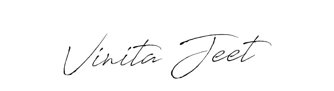 Create a beautiful signature design for name Vinita Jeet. With this signature (Antro_Vectra) fonts, you can make a handwritten signature for free. Vinita Jeet signature style 6 images and pictures png