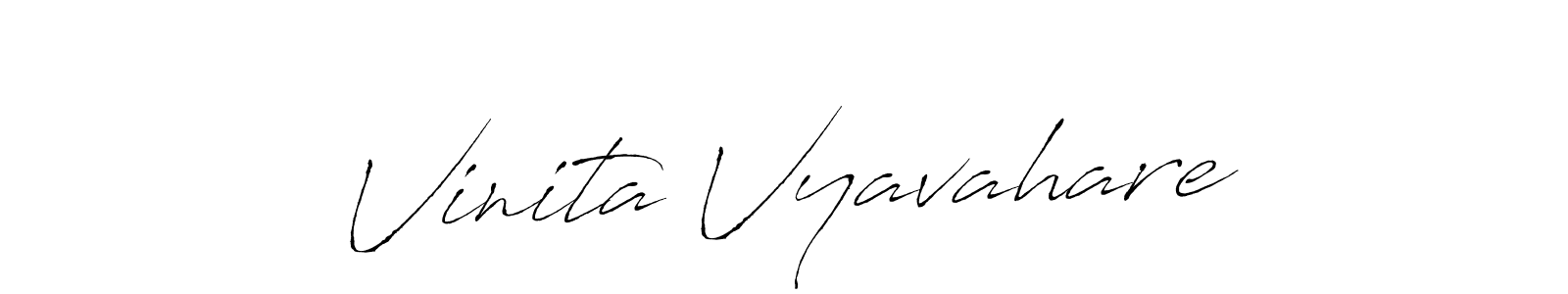 Make a short Vinita Vyavahare signature style. Manage your documents anywhere anytime using Antro_Vectra. Create and add eSignatures, submit forms, share and send files easily. Vinita Vyavahare signature style 6 images and pictures png