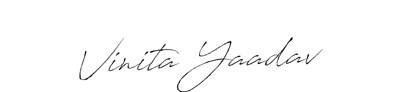 Also we have Vinita Yaadav name is the best signature style. Create professional handwritten signature collection using Antro_Vectra autograph style. Vinita Yaadav signature style 6 images and pictures png