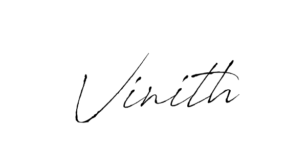 Vinith stylish signature style. Best Handwritten Sign (Antro_Vectra) for my name. Handwritten Signature Collection Ideas for my name Vinith. Vinith signature style 6 images and pictures png