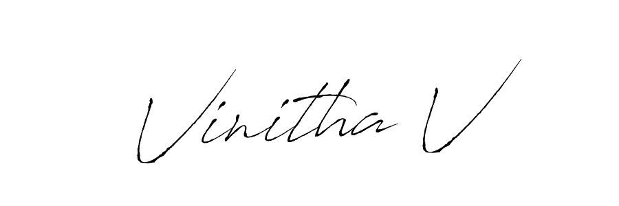 Also You can easily find your signature by using the search form. We will create Vinitha V name handwritten signature images for you free of cost using Antro_Vectra sign style. Vinitha V signature style 6 images and pictures png