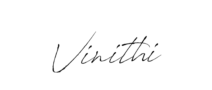 Create a beautiful signature design for name Vinithi. With this signature (Antro_Vectra) fonts, you can make a handwritten signature for free. Vinithi signature style 6 images and pictures png