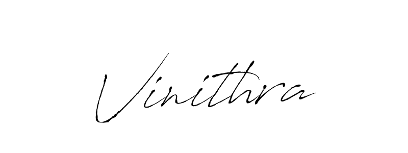 Vinithra stylish signature style. Best Handwritten Sign (Antro_Vectra) for my name. Handwritten Signature Collection Ideas for my name Vinithra. Vinithra signature style 6 images and pictures png