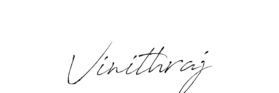 Design your own signature with our free online signature maker. With this signature software, you can create a handwritten (Antro_Vectra) signature for name Vinithraj. Vinithraj signature style 6 images and pictures png