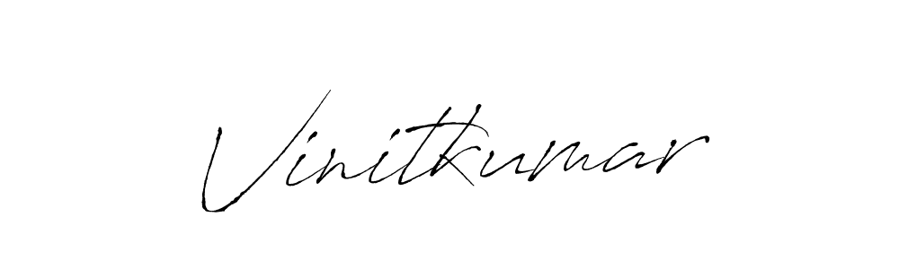 Use a signature maker to create a handwritten signature online. With this signature software, you can design (Antro_Vectra) your own signature for name Vinitkumar. Vinitkumar signature style 6 images and pictures png