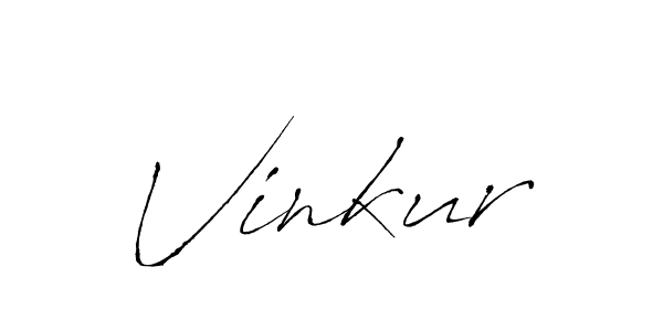 Vinkur stylish signature style. Best Handwritten Sign (Antro_Vectra) for my name. Handwritten Signature Collection Ideas for my name Vinkur. Vinkur signature style 6 images and pictures png