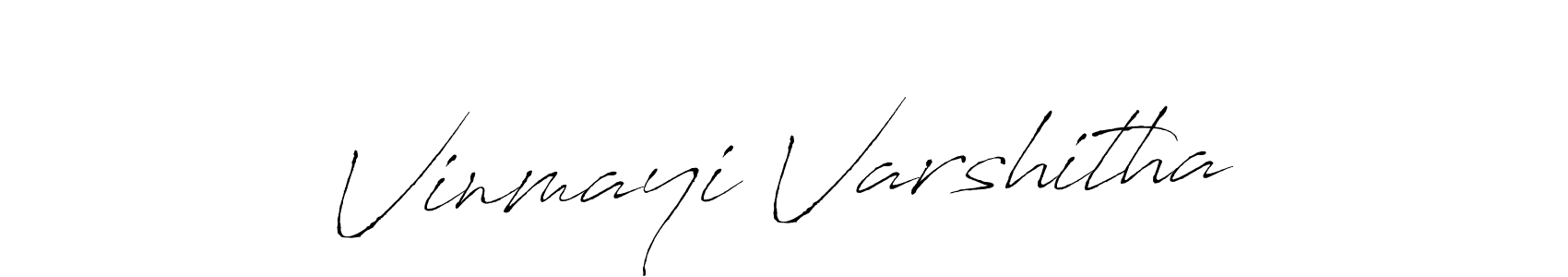 It looks lik you need a new signature style for name Vinmayi Varshitha. Design unique handwritten (Antro_Vectra) signature with our free signature maker in just a few clicks. Vinmayi Varshitha signature style 6 images and pictures png