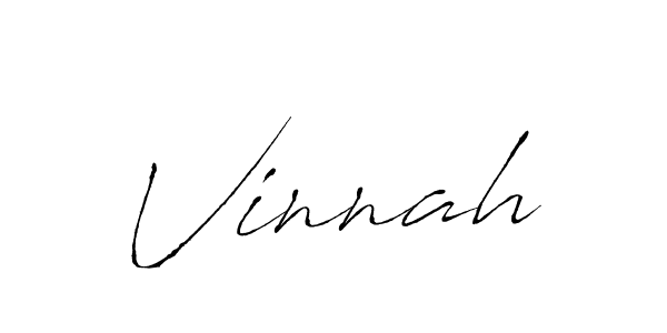Also we have Vinnah name is the best signature style. Create professional handwritten signature collection using Antro_Vectra autograph style. Vinnah signature style 6 images and pictures png
