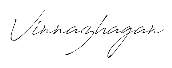 The best way (Antro_Vectra) to make a short signature is to pick only two or three words in your name. For converting this name Vinnazhagan. Vinnazhagan signature style 6 images and pictures png