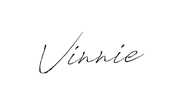 Create a beautiful signature design for name Vinnie. With this signature (Antro_Vectra) fonts, you can make a handwritten signature for free. Vinnie signature style 6 images and pictures png