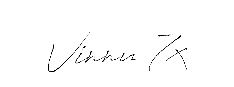 Vinnu 7x stylish signature style. Best Handwritten Sign (Antro_Vectra) for my name. Handwritten Signature Collection Ideas for my name Vinnu 7x. Vinnu 7x signature style 6 images and pictures png