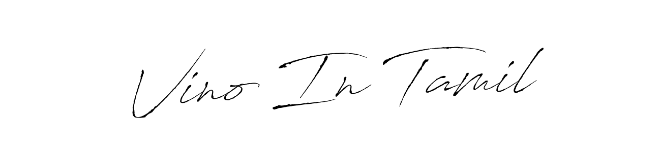 Similarly Antro_Vectra is the best handwritten signature design. Signature creator online .You can use it as an online autograph creator for name Vino In Tamil. Vino In Tamil signature style 6 images and pictures png