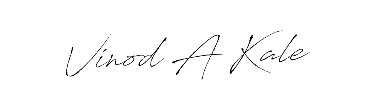 How to make Vinod A Kale signature? Antro_Vectra is a professional autograph style. Create handwritten signature for Vinod A Kale name. Vinod A Kale signature style 6 images and pictures png