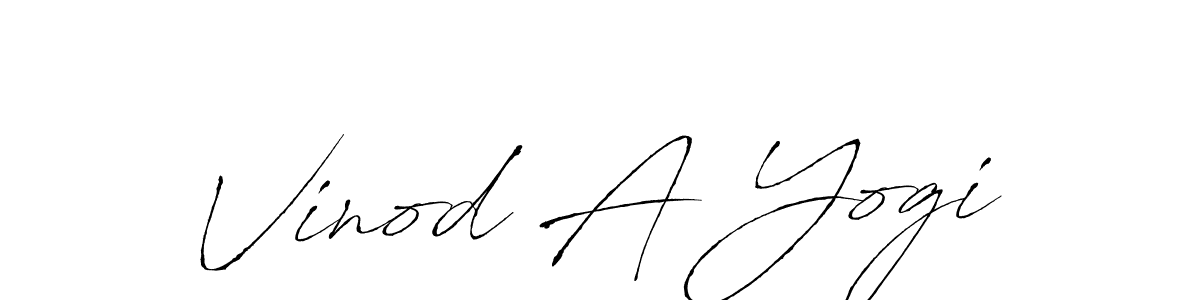 Use a signature maker to create a handwritten signature online. With this signature software, you can design (Antro_Vectra) your own signature for name Vinod A Yogi. Vinod A Yogi signature style 6 images and pictures png