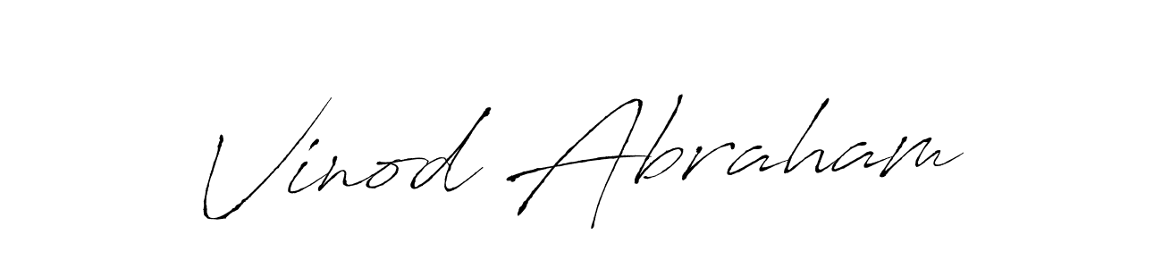 How to make Vinod Abraham signature? Antro_Vectra is a professional autograph style. Create handwritten signature for Vinod Abraham name. Vinod Abraham signature style 6 images and pictures png