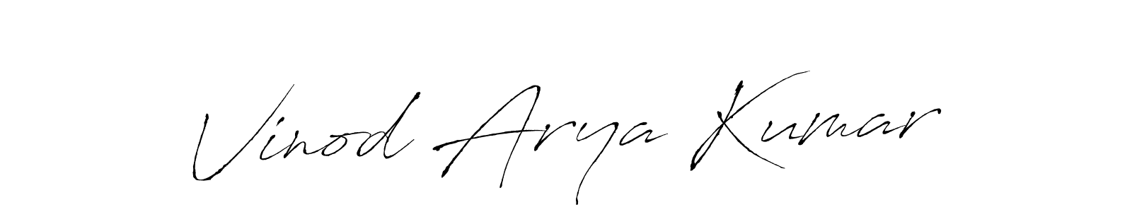 Make a beautiful signature design for name Vinod Arya Kumar. Use this online signature maker to create a handwritten signature for free. Vinod Arya Kumar signature style 6 images and pictures png