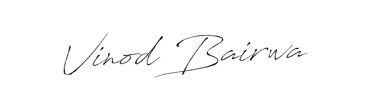 Also we have Vinod Bairwa name is the best signature style. Create professional handwritten signature collection using Antro_Vectra autograph style. Vinod Bairwa signature style 6 images and pictures png