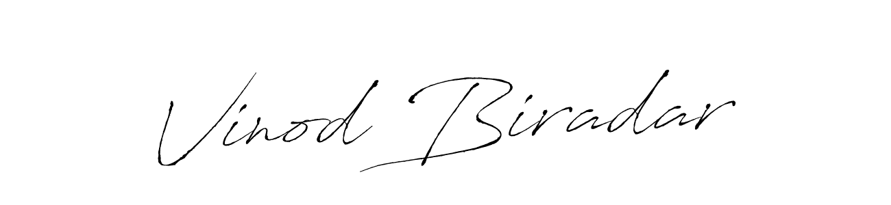 Make a beautiful signature design for name Vinod Biradar. With this signature (Antro_Vectra) style, you can create a handwritten signature for free. Vinod Biradar signature style 6 images and pictures png
