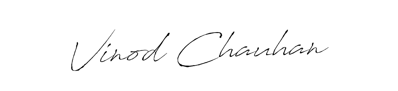 Design your own signature with our free online signature maker. With this signature software, you can create a handwritten (Antro_Vectra) signature for name Vinod Chauhan. Vinod Chauhan signature style 6 images and pictures png