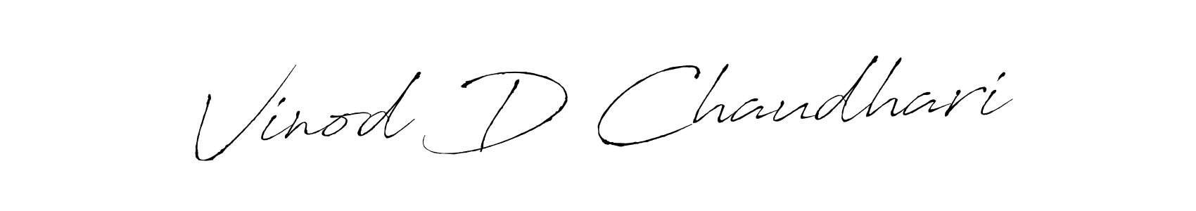 Also You can easily find your signature by using the search form. We will create Vinod D Chaudhari name handwritten signature images for you free of cost using Antro_Vectra sign style. Vinod D Chaudhari signature style 6 images and pictures png