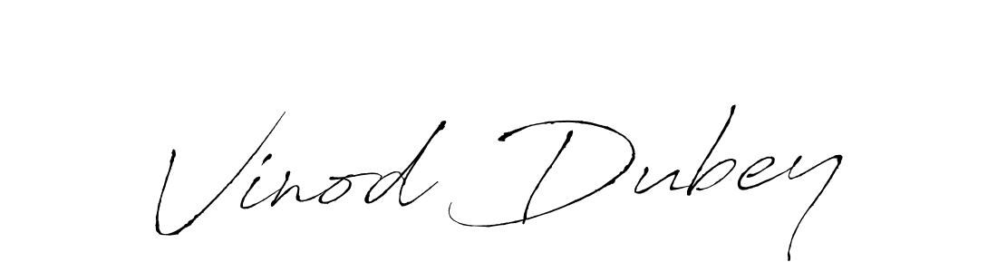 Vinod Dubey stylish signature style. Best Handwritten Sign (Antro_Vectra) for my name. Handwritten Signature Collection Ideas for my name Vinod Dubey. Vinod Dubey signature style 6 images and pictures png