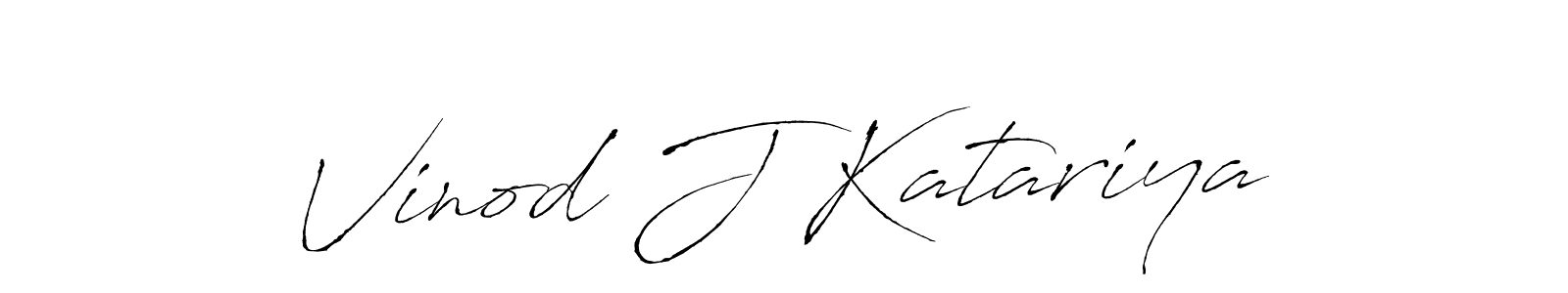 Also we have Vinod J Katariya name is the best signature style. Create professional handwritten signature collection using Antro_Vectra autograph style. Vinod J Katariya signature style 6 images and pictures png