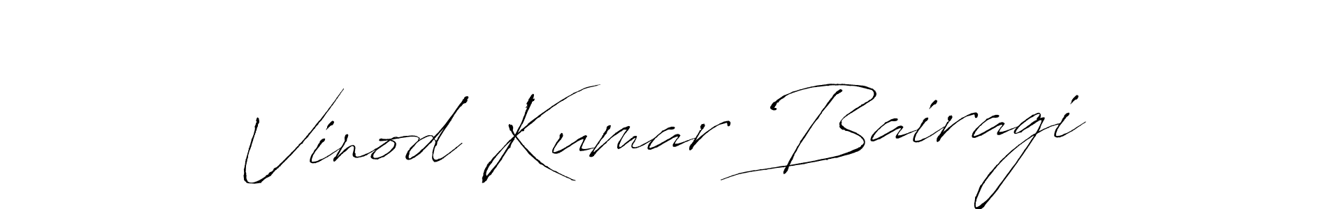 How to make Vinod Kumar Bairagi signature? Antro_Vectra is a professional autograph style. Create handwritten signature for Vinod Kumar Bairagi name. Vinod Kumar Bairagi signature style 6 images and pictures png