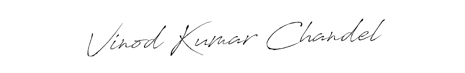 Design your own signature with our free online signature maker. With this signature software, you can create a handwritten (Antro_Vectra) signature for name Vinod Kumar Chandel. Vinod Kumar Chandel signature style 6 images and pictures png
