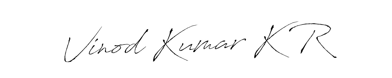 Also You can easily find your signature by using the search form. We will create Vinod Kumar K R name handwritten signature images for you free of cost using Antro_Vectra sign style. Vinod Kumar K R signature style 6 images and pictures png