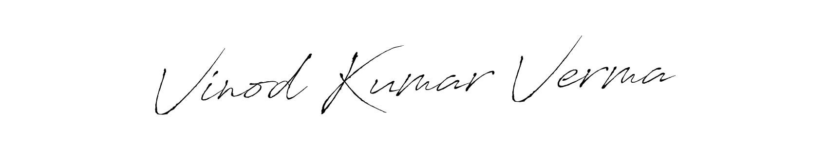 Similarly Antro_Vectra is the best handwritten signature design. Signature creator online .You can use it as an online autograph creator for name Vinod Kumar Verma. Vinod Kumar Verma signature style 6 images and pictures png