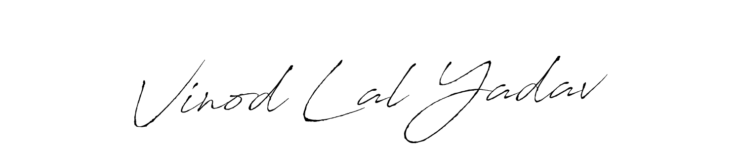 Make a beautiful signature design for name Vinod Lal Yadav. With this signature (Antro_Vectra) style, you can create a handwritten signature for free. Vinod Lal Yadav signature style 6 images and pictures png