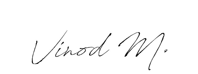 Make a beautiful signature design for name Vinod M.. Use this online signature maker to create a handwritten signature for free. Vinod M. signature style 6 images and pictures png