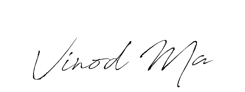 Design your own signature with our free online signature maker. With this signature software, you can create a handwritten (Antro_Vectra) signature for name Vinod Ma. Vinod Ma signature style 6 images and pictures png