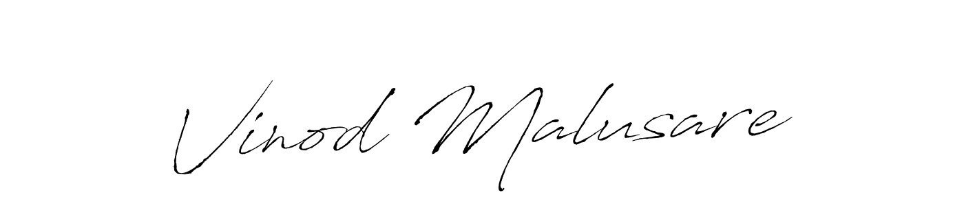 Antro_Vectra is a professional signature style that is perfect for those who want to add a touch of class to their signature. It is also a great choice for those who want to make their signature more unique. Get Vinod Malusare name to fancy signature for free. Vinod Malusare signature style 6 images and pictures png