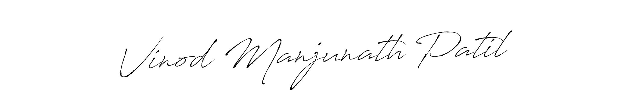 Make a short Vinod Manjunath Patil signature style. Manage your documents anywhere anytime using Antro_Vectra. Create and add eSignatures, submit forms, share and send files easily. Vinod Manjunath Patil signature style 6 images and pictures png
