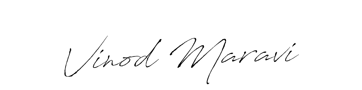 Create a beautiful signature design for name Vinod Maravi. With this signature (Antro_Vectra) fonts, you can make a handwritten signature for free. Vinod Maravi signature style 6 images and pictures png