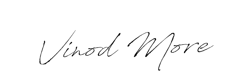 Also we have Vinod More name is the best signature style. Create professional handwritten signature collection using Antro_Vectra autograph style. Vinod More signature style 6 images and pictures png