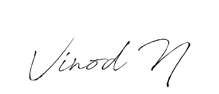 Make a beautiful signature design for name Vinod N. Use this online signature maker to create a handwritten signature for free. Vinod N signature style 6 images and pictures png