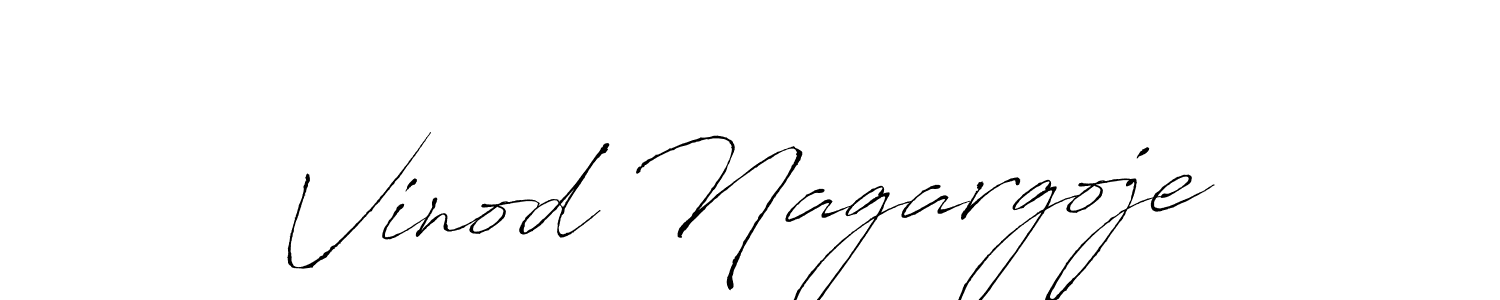 Make a beautiful signature design for name Vinod Nagargoje. With this signature (Antro_Vectra) style, you can create a handwritten signature for free. Vinod Nagargoje signature style 6 images and pictures png